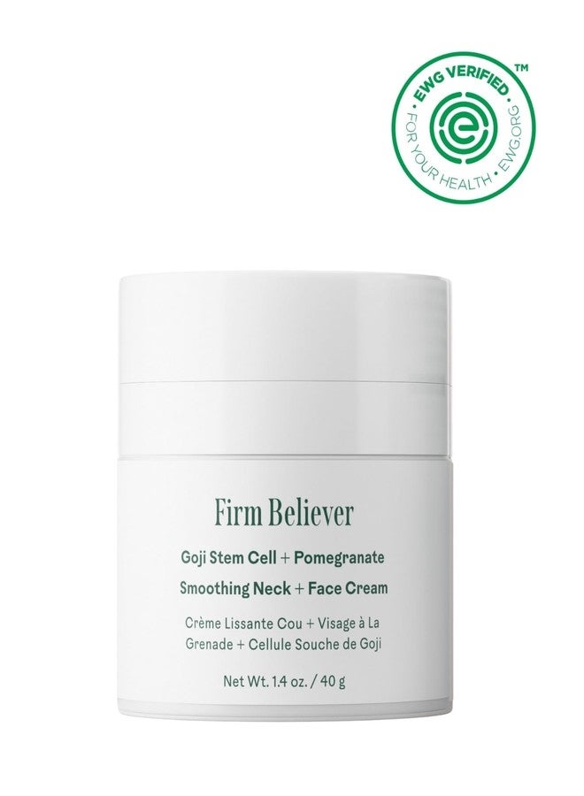 Three Ships - Firm Believer Goji Stem Cell + Pomegranate Smoothing Neck + Face Cream | Moisturize, Smooth, Tone Skin | Cruelty-Free, Vegan, Paraben-Free, Sensitive Skin Safe (1.4 oz | 40 g) - Image 2